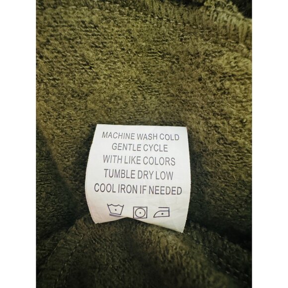 2/$30 Ellie & Kate Medium Olive Green Lace-Up Sweatshirt Dress - Picture 4 of 16